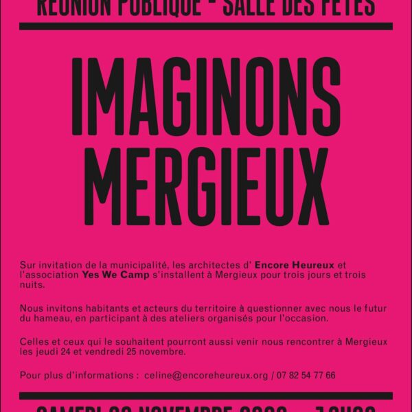 Réunion publique de l’étude sur le hameau de Mergieux !