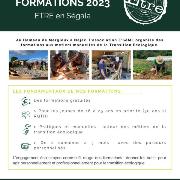 Programme des formations 2023 !