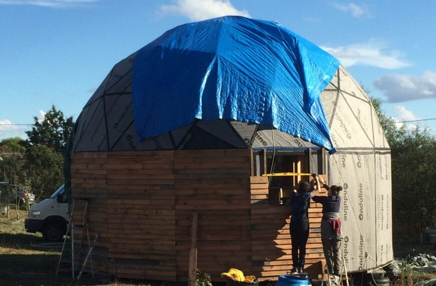 Retour sur le chantier « à la rencontre des habitats légers » avec Olivier Dauch de La Maison Voyageuse