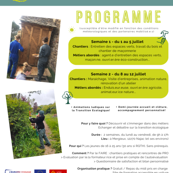 Formation Remobilisation Juillet 2024