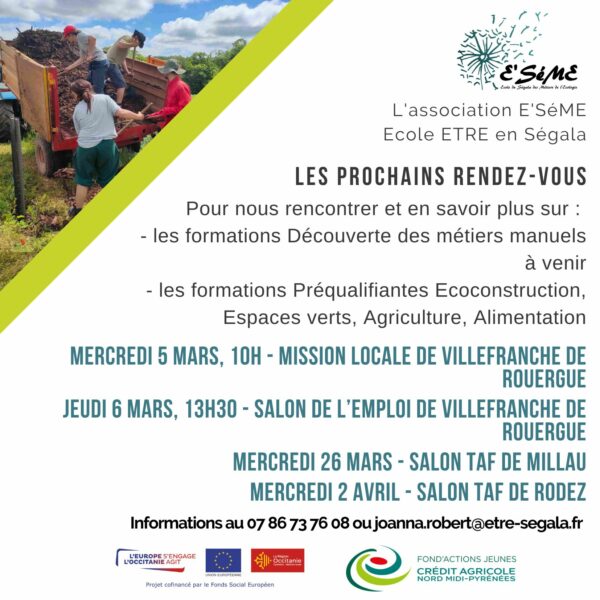 Prochains événements : venez nous rencontrer ! 🗓 🗺
