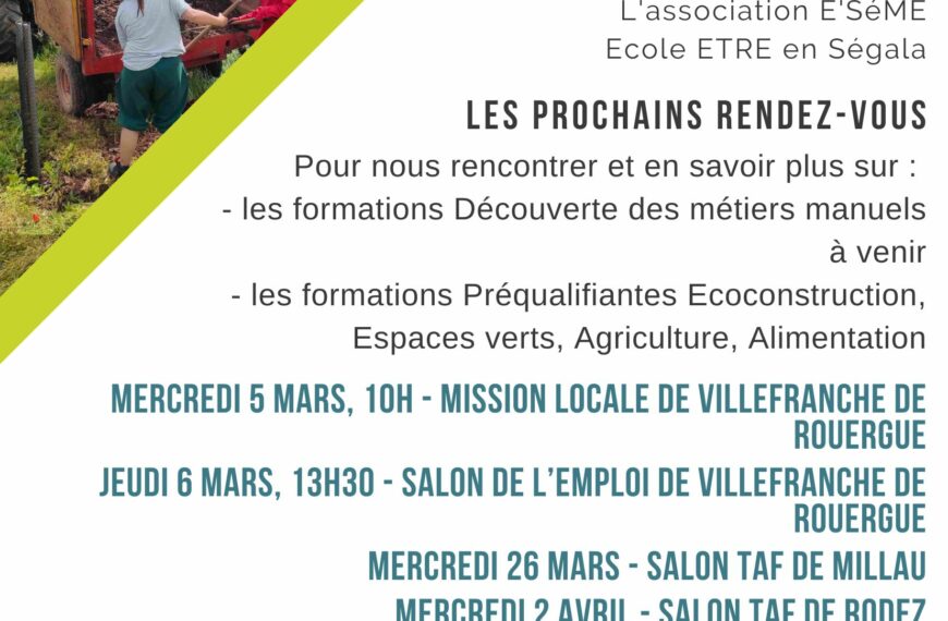 Prochains événements : venez nous rencontrer ! 🗓 🗺